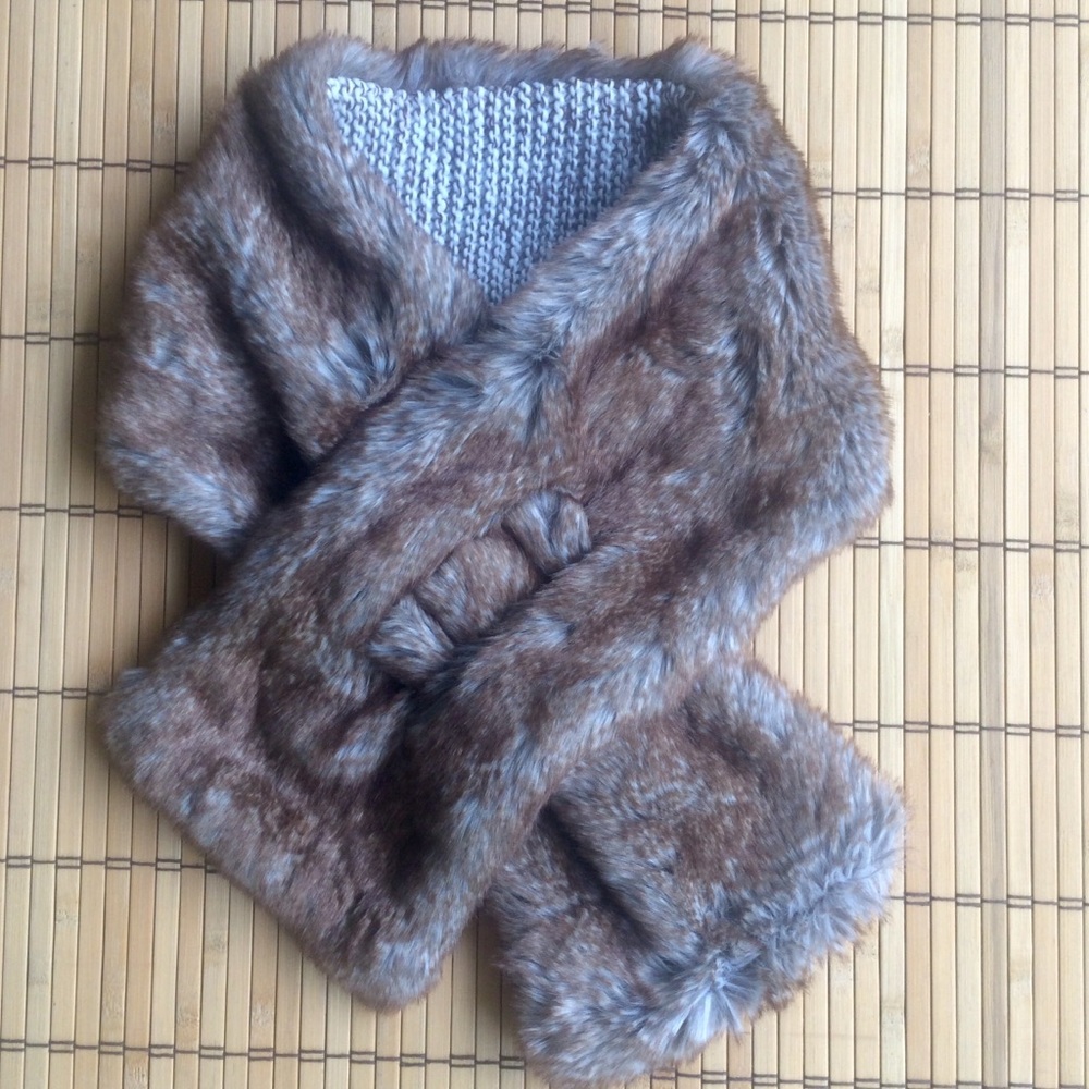 Anthropologie FAUX Fur Scarf